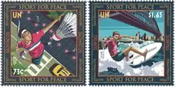 VN New York - Internationale Sportdagen - Postfrisse serie van 2 Tani