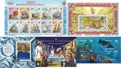 Voormalig Britse Koloniën - souvenirvelletjes en 1FDC Ekspresowa dostawa