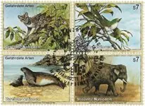 VN Wenen - Bedreigde soorten 1994 - Gestempelde serie van 4 Oferta limitowana