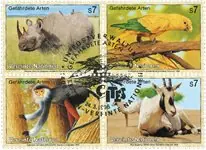 Popularny VN Wenen - Bedreigde soorten 1995 - Gestempelde serie van 4