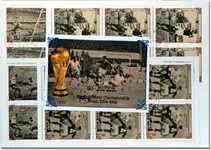 Popularny Voetbal 4 velletjes van 6 en 1 souvenir velletje