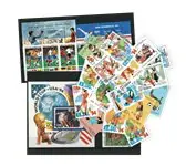 Voetbal Wereldcup 1994 2 souvenir velletjes, 2 series en 18 postzegels Rabat