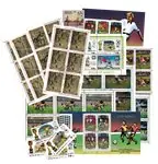 Voetbal Wereldcup Historie 11 souvenir velletjes en 4 series Rabat