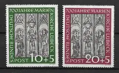 West-Duitsland 1951 - AFA 1102-1103 - Postfris Bezpieczna płatność