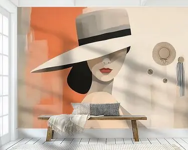 Vrouw met hoed Promocja