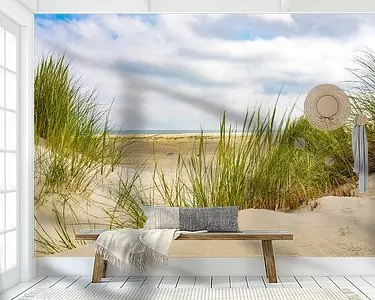 Zwrot pieniędzy Duinen bij het strand van Terschelling in de zomer