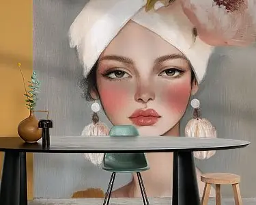 Autentyczny Modern portret, illustratie