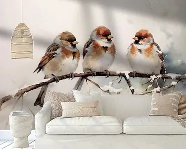 Wysoka jakość 3 musjes op een tak