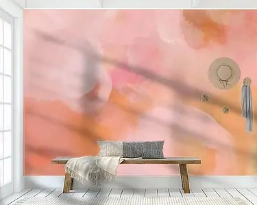 Dromerige werelden. Kleurrijke kunst in roze, okergeel, wit. Niska cena