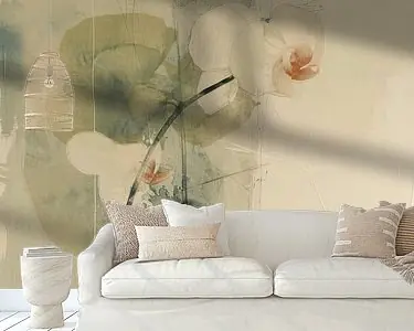 Zwrot pieniędzy Orchidee in Japandi stijl, modern en abstract