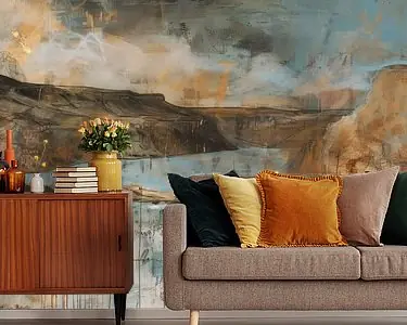 Kup teraz Abstract landschap in aardetinten