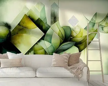 Abstract groen Wyprzedaż