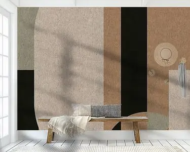 Geometrische Retro Kunst: Scandinavisch Industrieel Minimalisme 9 Oryginalny