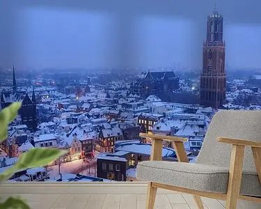 Besneeuwde binnenstad van Utrecht Wyprzedaż