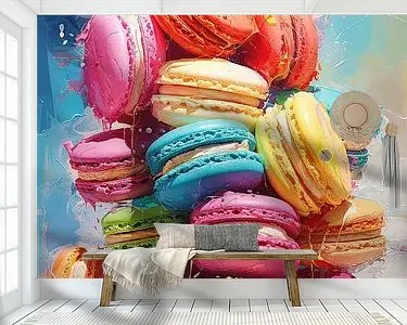 Zoete explosie van macarons Ekspresowa dostawa
