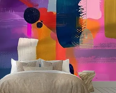 Promocja Super kleurrijk, modern en abstract schilderij