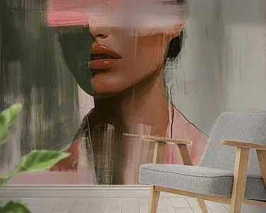 Abstract portret, contemporary art Zwrot pieniędzy