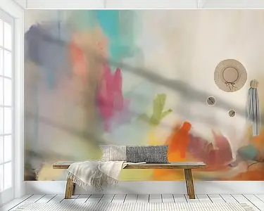 Modern abstract in frisse pastelkleuren Zamów teraz