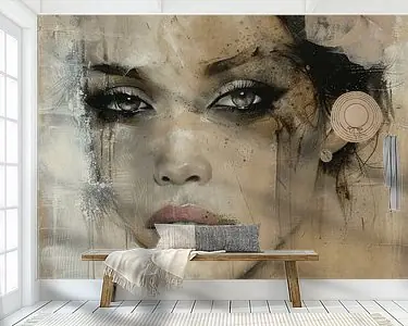 Soft pastel, modern en abstract portret Kup teraz