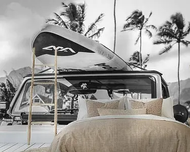 California Beach Cruiser Surf Auto Art Print Wyprzedaż