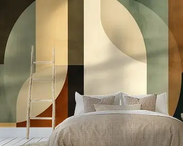 Moderne vormen en lijnen in aardetinten Ostatnia szansa