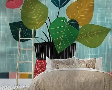 Oferta Vrolijke illustratie van een plant in een pot