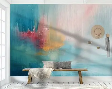 Modern abstract in pastelkleuren Tani