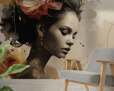 Ekspresowa dostawa Modern portret in aardetinten