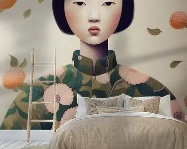 Modern portret van een Aziatisch meisje Tylko dziś