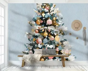 Klassieke Kerstboom in Wit en Goud Tani