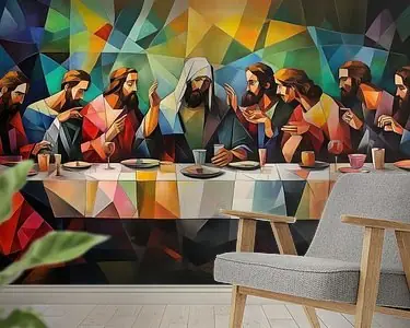 Het laatste avondmaal jezus kubisme Kup teraz