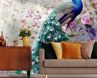 Zamów teraz Kleurrijke Pracht: Abstracte Pauw