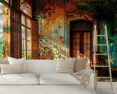 Autentyczny Tropisch Verval \\u2013 Kleurrijke Urbex Fotografie