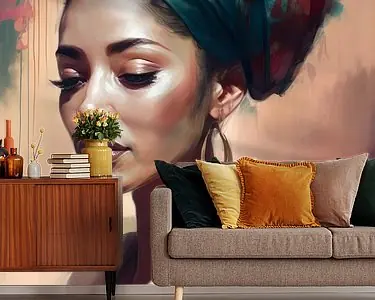 Kleurrijk portret in pastel en warme tinten Najlepsza cena