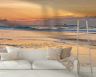 Zwrot pieniędzy Zonsondergang aan zee