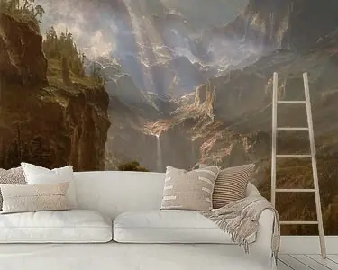 Rocky Mountains, Lander's Peak, Albert Bierstadt Nowość