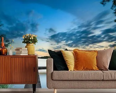 Midzomernacht bij het meer Rabat