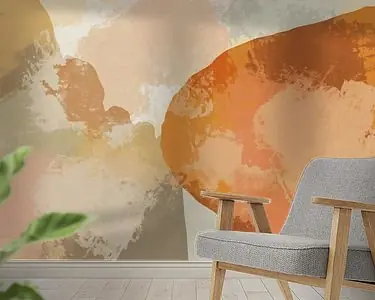 Warme abstracties in pasteltinten. Moderne abstracte kunst II Oferta limitowana