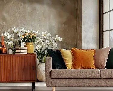 Rabat Japandi Bloemen Stilleven | Whispering Callas in Earth Tones