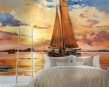 Rabat Zeilboot Zeilboot Maritiem Zee Poster Kunstdruk