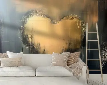 Abstract gouden hart Zwrot pieniędzy