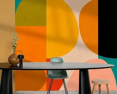 Bauhaus, ronde abstracte geometrische vormen serie, foto I Oryginalny