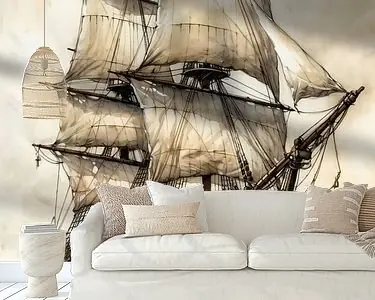 Wysoka jakość Zeilschip Aquarel