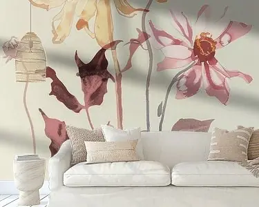 Veldbloemen in pastelkleuren Autentyczny