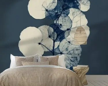 Zamów teraz Botanisch in kobalt blauw