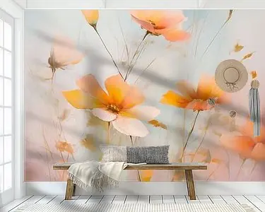 Peach Wildflowers Tani