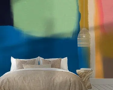 Autentyczny Pop van kleur. Colorblocking in pastel- en neonkleuren. Blauw, groen, geel, roze.