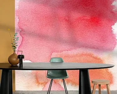 Abstracte kleurrijke aquarel in roze en oranje Szybka dostawa