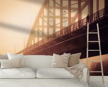 Oferta John Frost brug,Arnhem, zonsondergang