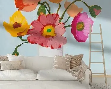 Tani Sorbet Poppies III, Pamela Munger